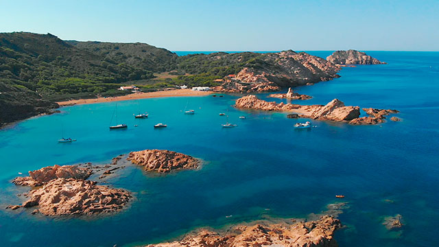 Menorca mit der Drohne