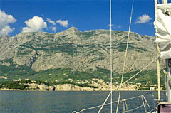 Anfahrt auf Makarska