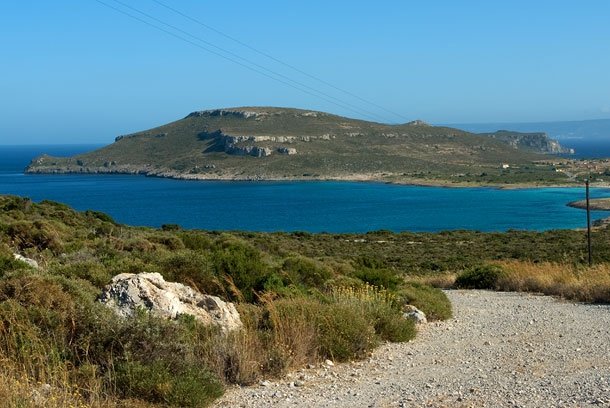 Blick auf einen Teil der Insel Elafonisos